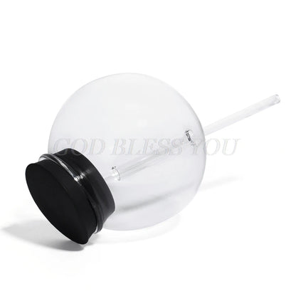 Cocktail Glass Creative Sphere Shaped Reusable Drinking Straw Cup Wine Juice Glasses Coffee Tumbler For Bar Home Party Drop Ship