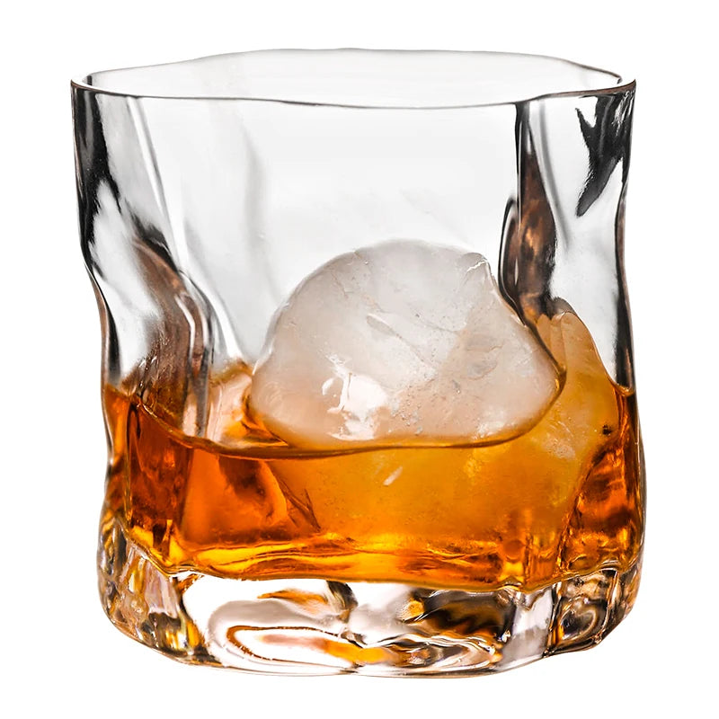 250ml Creative Distorted Shape Whisky Glasses Old Fashioned Glass Cocktail Glasses