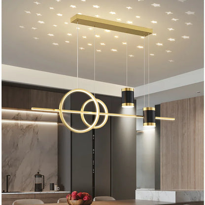 Nordic Elegance: Celestial Crystal Dining Chandelier