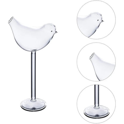 150Ml Creative Bird Shape Cocktail Goblet Glass Personality Molecular Smoked Goblet Party Bar Drinking Cup Wine Juice Cup