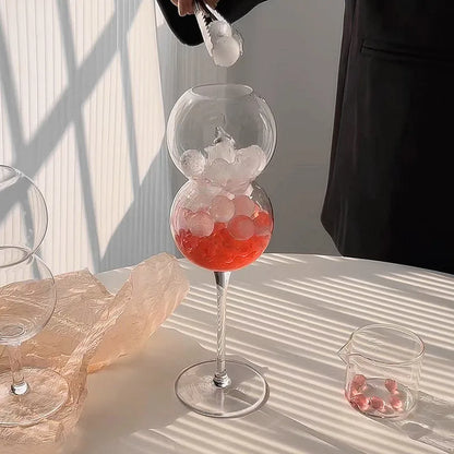 Creative Goblet Bubble Ball Cocktail Champagne Wine Juice Milk Whiskey Brandy Glasses Water Cup for Bar Restaurant Drinkware