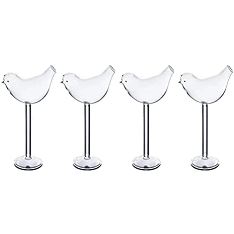 150Ml Creative Bird Shape Cocktail Goblet Glass Personality Molecular Smoked Goblet Party Bar Drinking Cup Wine Juice Cup