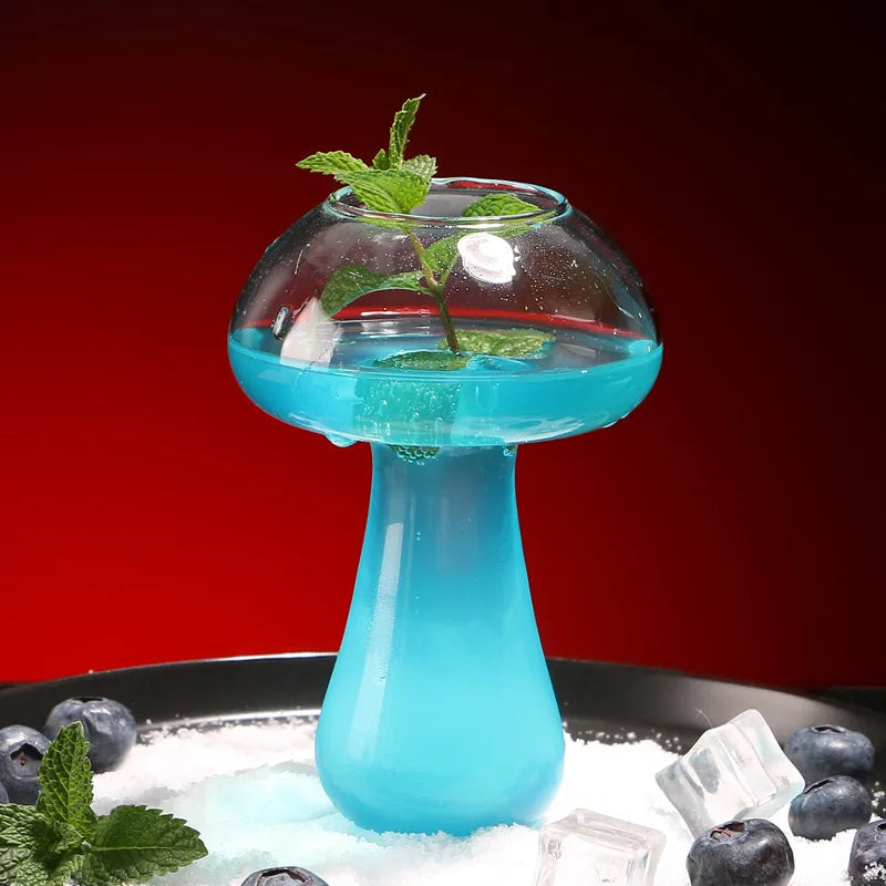 Mushroom Shaped Cocktail Glass Molecular Gastronomy Bar Rectification Bartender Special Shot Beer Wine Goblet Drinking