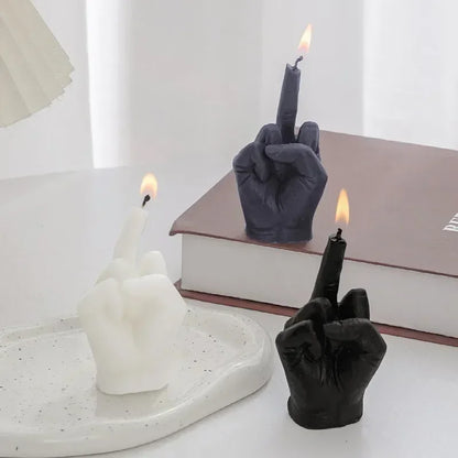 Luxury Middle Finger Gesture Scented Candle: Playful Sophistication for Modern Homes