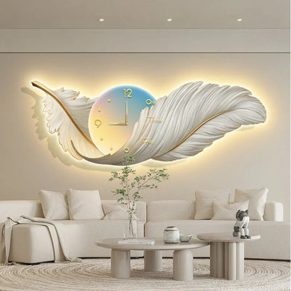 Timeless Radiance: LED Art Wall Clock