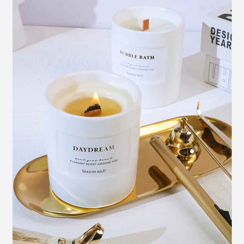 Nordic Scented Candle Home Indoor Long Lasting Incense High End Bedroom Scented Aromatherapy Candle Cup Fragrance Decoration