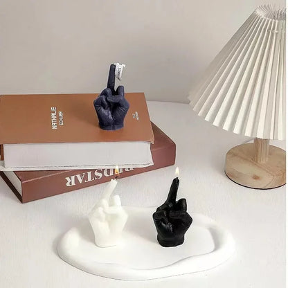 Luxury Middle Finger Gesture Scented Candle: Playful Sophistication for Modern Homes