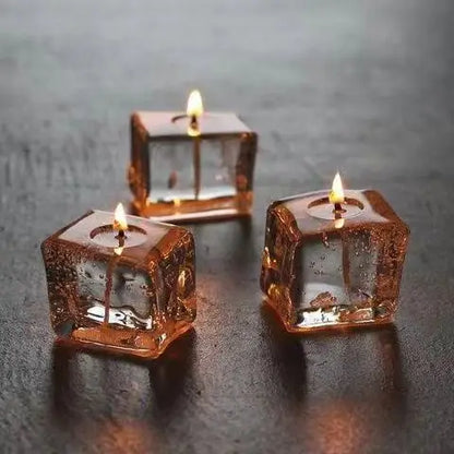 LUXE Creative Ice Cube Scented Candle: Opulent Living Room Aromatic Decoration