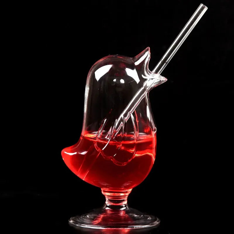 160ml Cocktail Glasses Creative Bird Shape Glass Bar Glassware Mixed Wine Cup Restaurant Juice Coffee Mug Beer Tumbler