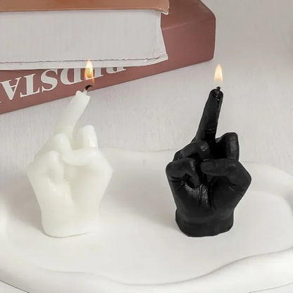 Luxury Middle Finger Gesture Scented Candle: Playful Sophistication for Modern Homes