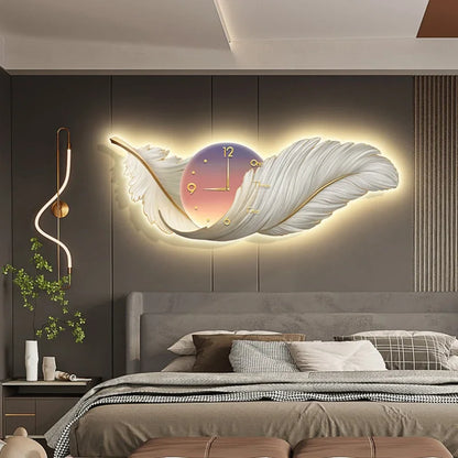 Timeless Radiance: LED Art Wall Clock