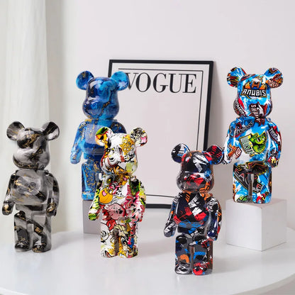 Nordic Luxe Bear Brick Sculpture