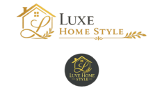 Elegant Luxe Home Style logo featuring a luxury house outline with a stylish letter L monogram, representing premium home décor, interior design, and modern living.